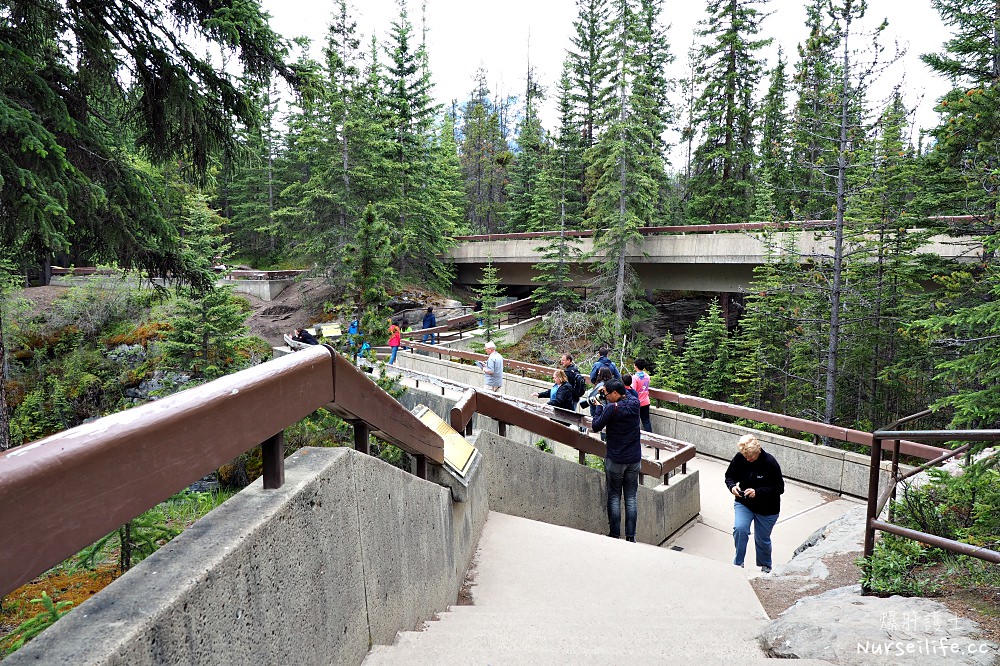 加拿大｜阿薩巴斯卡瀑布 Athabasca Falls．近距離感受萬年奔馳的衝擊 - nurseilife.cc