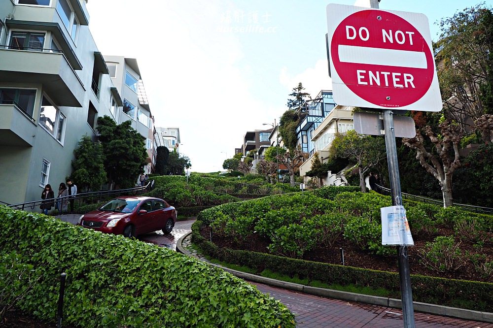 舊金山九曲花街(Lombard Street) ．殺膝蓋的倫巴底街 - nurseilife.cc